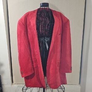Inserch Elegant Red Men's Blazer 4XL